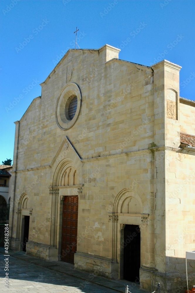 Front facade of the cathedral of Fiesole