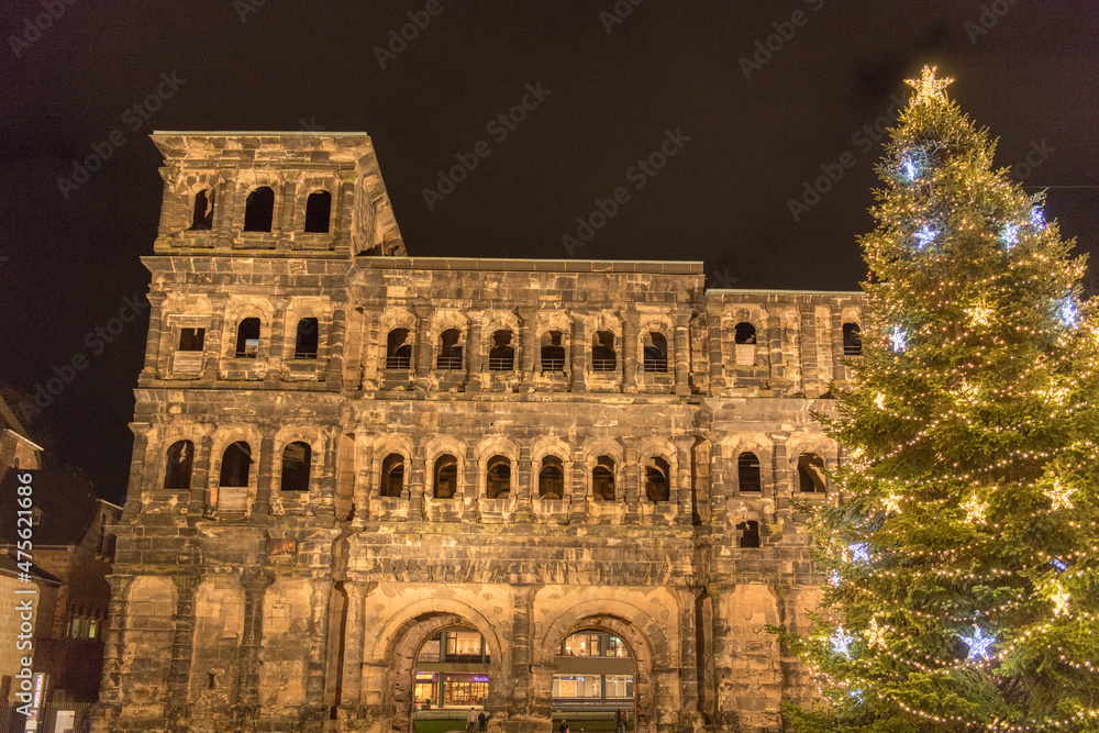 Obraz premium Porta Nigra Weihnachten 1