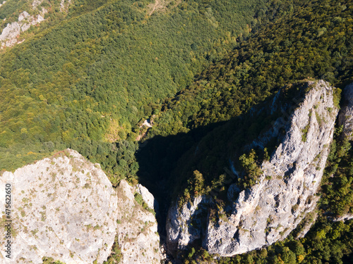 Aerial view of Erma River Gorge    Bulgaria