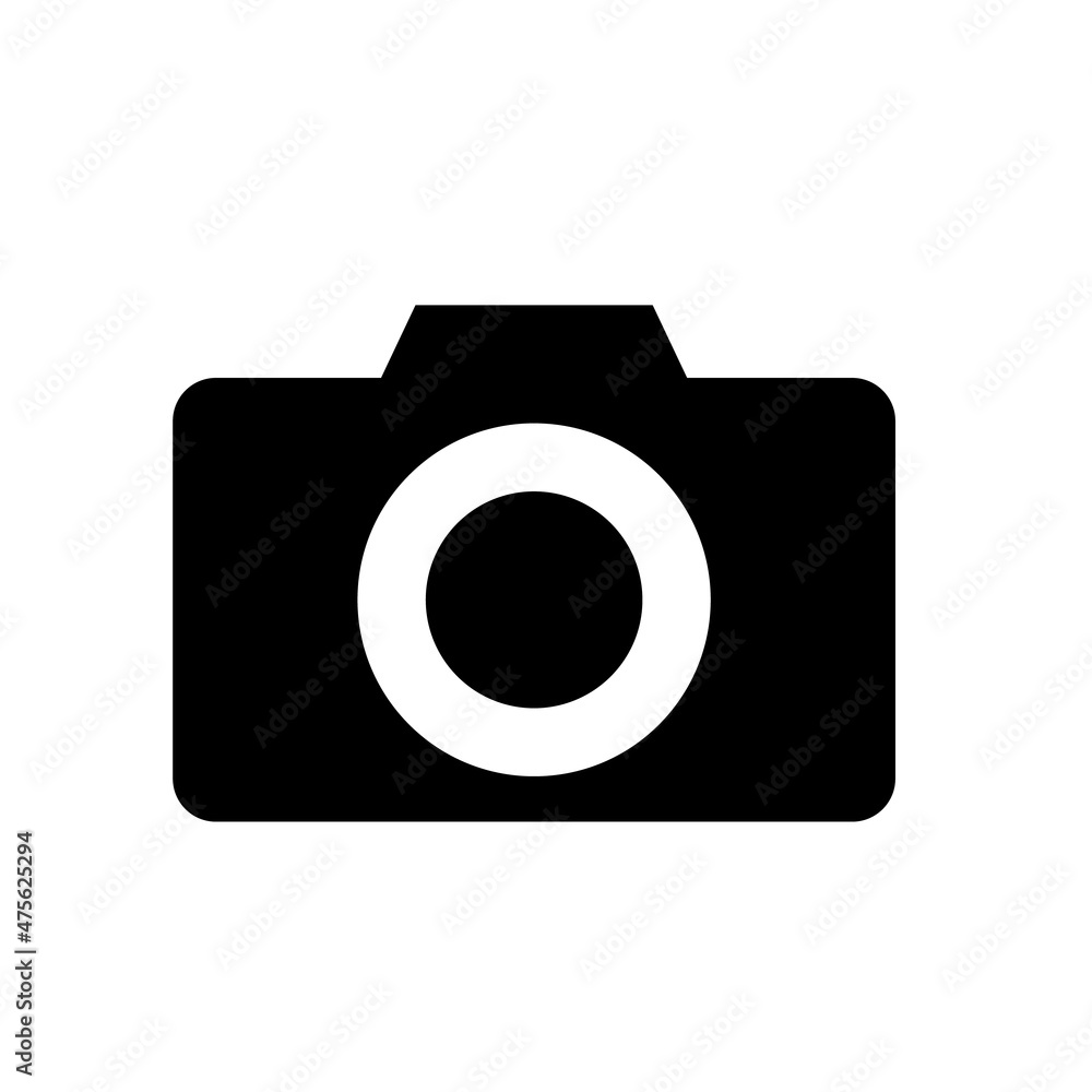 A simple camera. Vector icons for shooting and recording. A simple camera. Vector icons for shooting and recording.