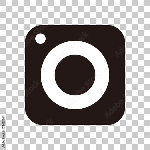 Compact camera icon. A simple vector with a transparent background.