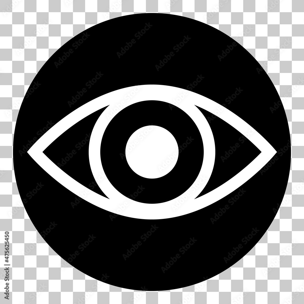 Round-eyed icon. The background is transparent. Round-eyed icon. The background is transparent.