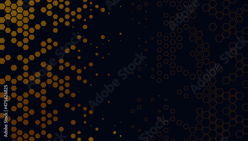abstract hexagon background vectoral illustration