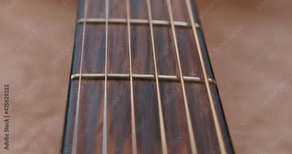 View from above. Acoustic guitar. High Quality. Prores HQ. View from above. Acoustic guitar. High Quality. Prores HQ.