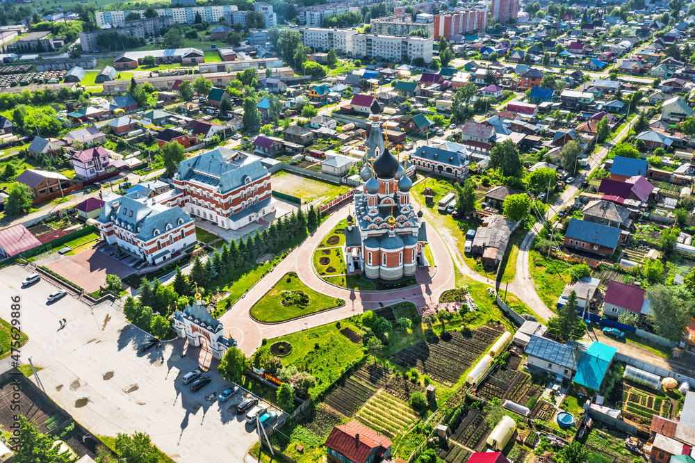 Naklejka premium Transfiguration Cathedral. Berdsk, Russia