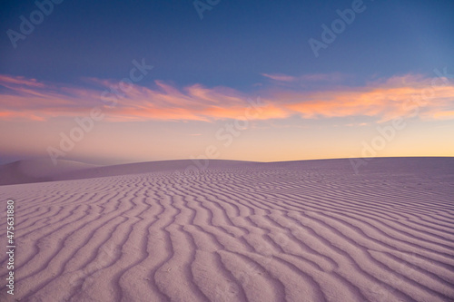 Purple Ripples and Pastel Sky At Sunset