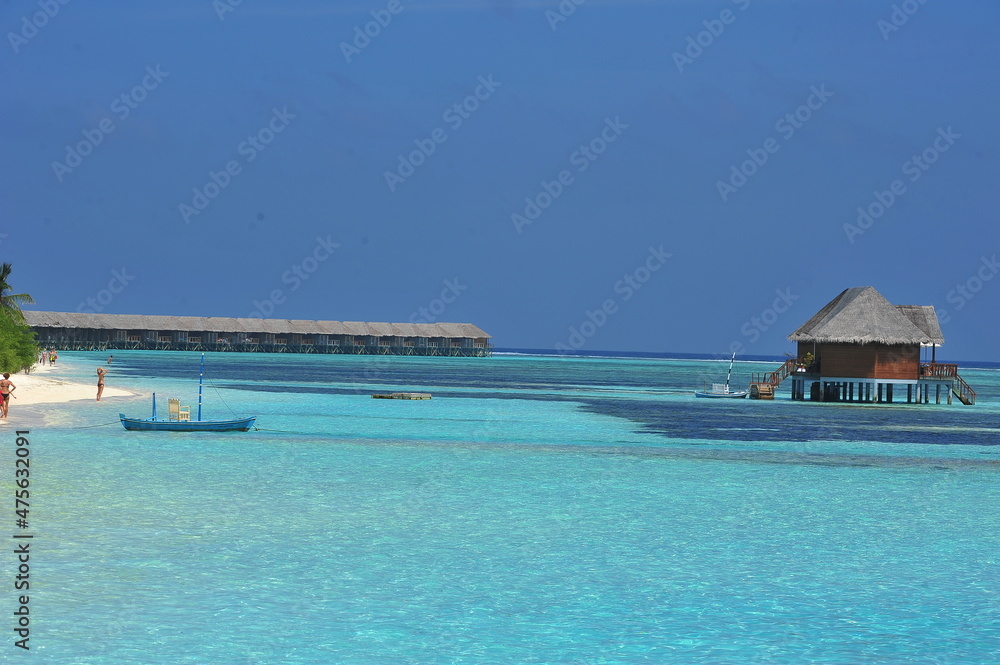 Maldives, beach resort. 