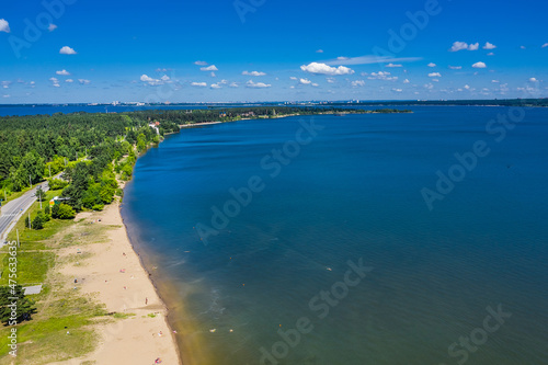Berd Bay in the Ob Sea. Berdsk, Russia