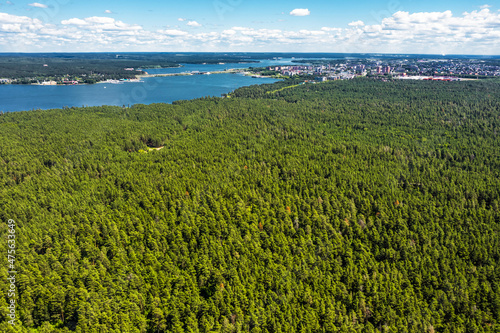 Berd Bay in the Ob Sea. Berdsk, Russia