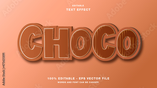Choco Editable Text Effect