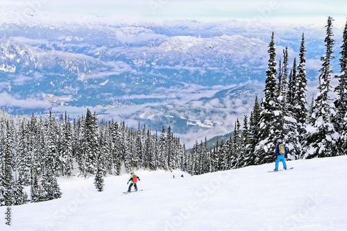 Snow ski view