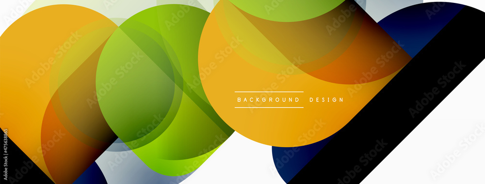 Round triangle shapes lines and circles. Geometric vector illustration for wallpaper banner background or landing page Round triangle shapes lines and circles. Geometric vector illustration for wallpaper banner background or landing page
