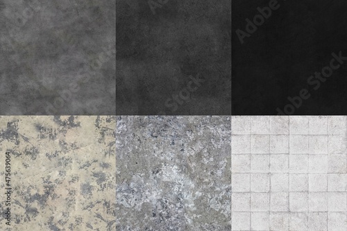 Pack of 6 High Quality Ground Seamless 4K Textures for editing, compositing, backdrops or material development.