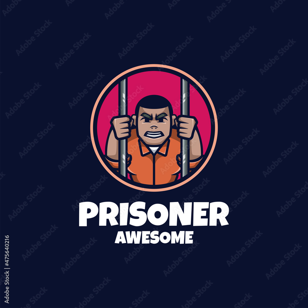 Illustration vector graphic of Prisoner, good for logo design