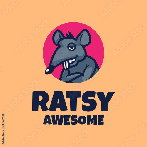 Illustration vector graphic of Rat character, good for logo design