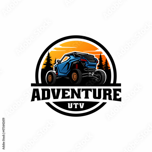 atv, utv, buggy adventure illustration logo vector