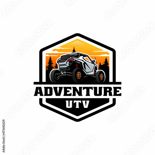 atv, utv, buggy adventure illustration logo vector