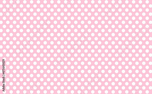 pink polka dots on pink background. illustration design 
