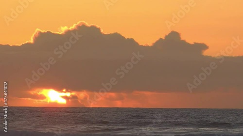 sunset over the sea