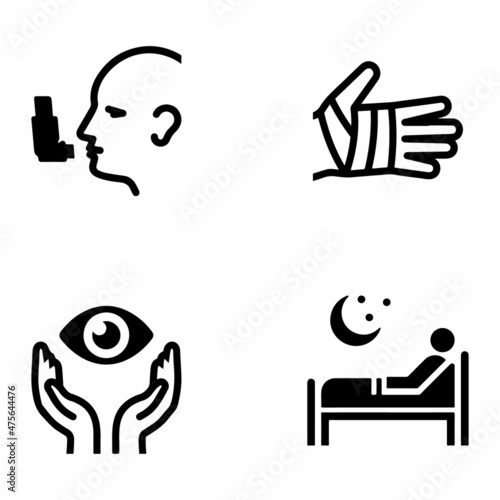 Health Care Black Icon Set 2