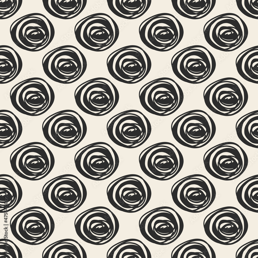 PrintSEAMLESS FABRIC PATTERN BACKGROUND WITH MONOCHROME HAND DRAW POLKA DOT PrintSEAMLESS FABRIC PATTERN BACKGROUND WITH MONOCHROME HAND DRAW POLKA DOT