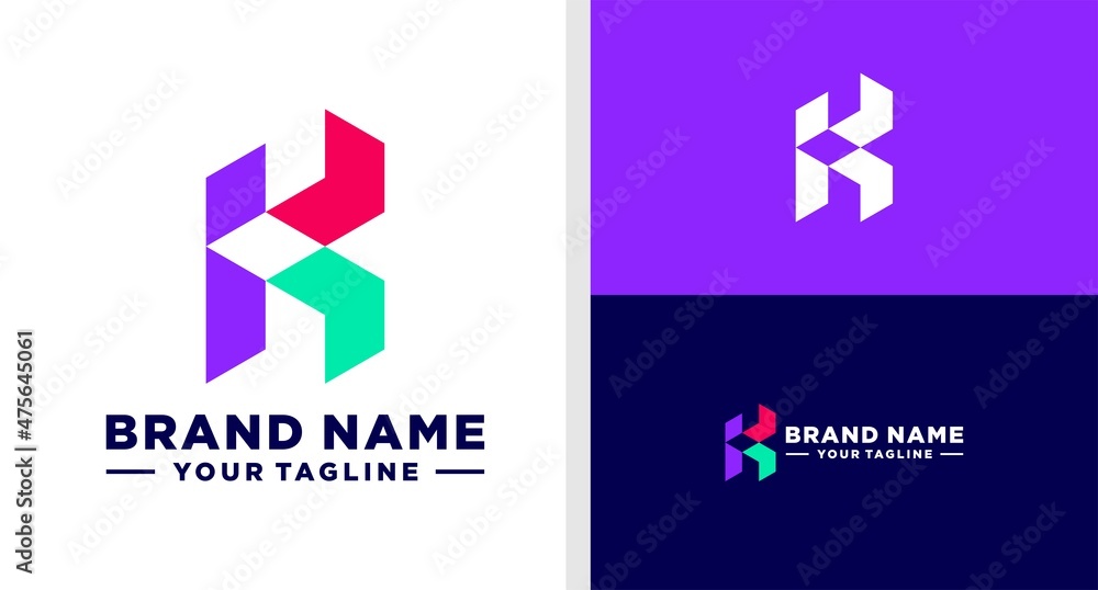 LETTER K LOGO ARROW GEOMETRIC MONOGRAM EDITABLE LETTER K LOGO ARROW GEOMETRIC MONOGRAM EDITABLE