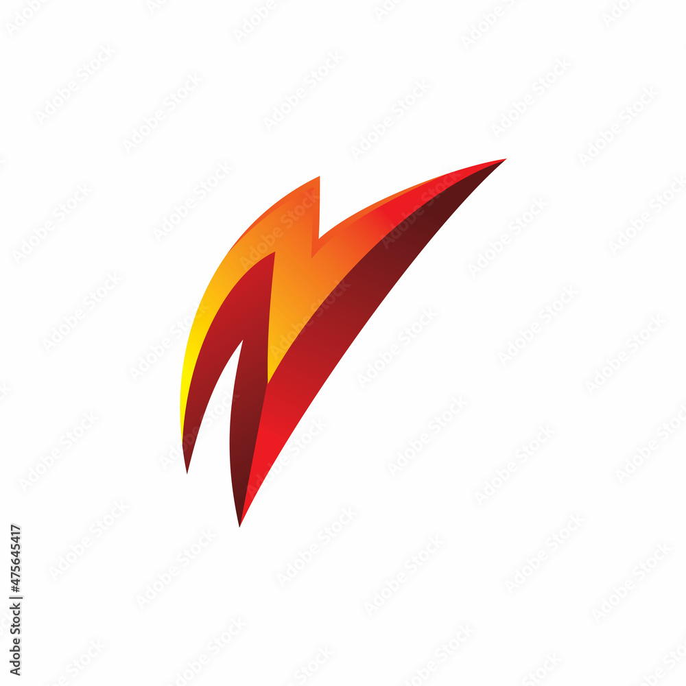red lightning energy power logo design red lightning energy power logo design