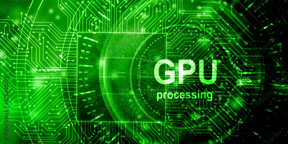 2d illustration gpu futuristic background 2d illustration gpu futuristic background