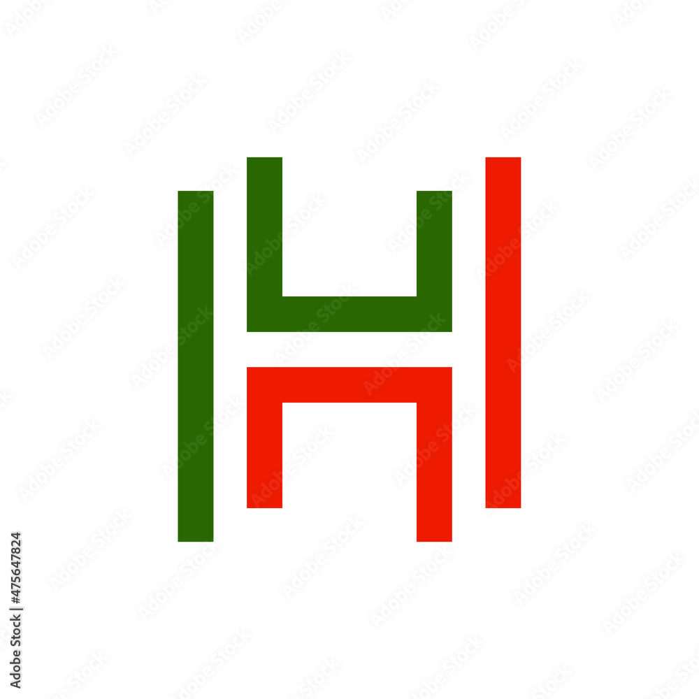 Letter H initials concept. Very suitable various business purposes also for symbol, logo, company name, brand name, personal name, icon and many more. Letter H initials concept. Very suitable various business purposes also for symbol, logo, company name, brand name, personal name, icon and many more.