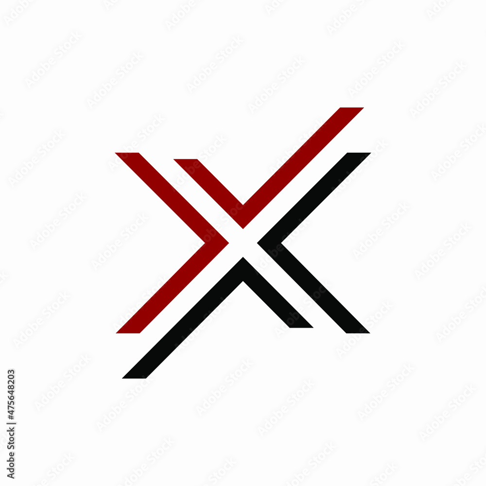 Letter X initials concept. Very suitable various business purposes also for symbol, logo, company name, brand name, personal name, icon and many more.