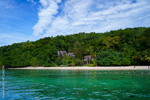 Beautiful Mamutik Island near Kota Kinabalu, Sabah, North Borneo, Malaysi