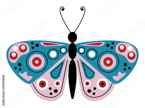 cute lilac butterfly