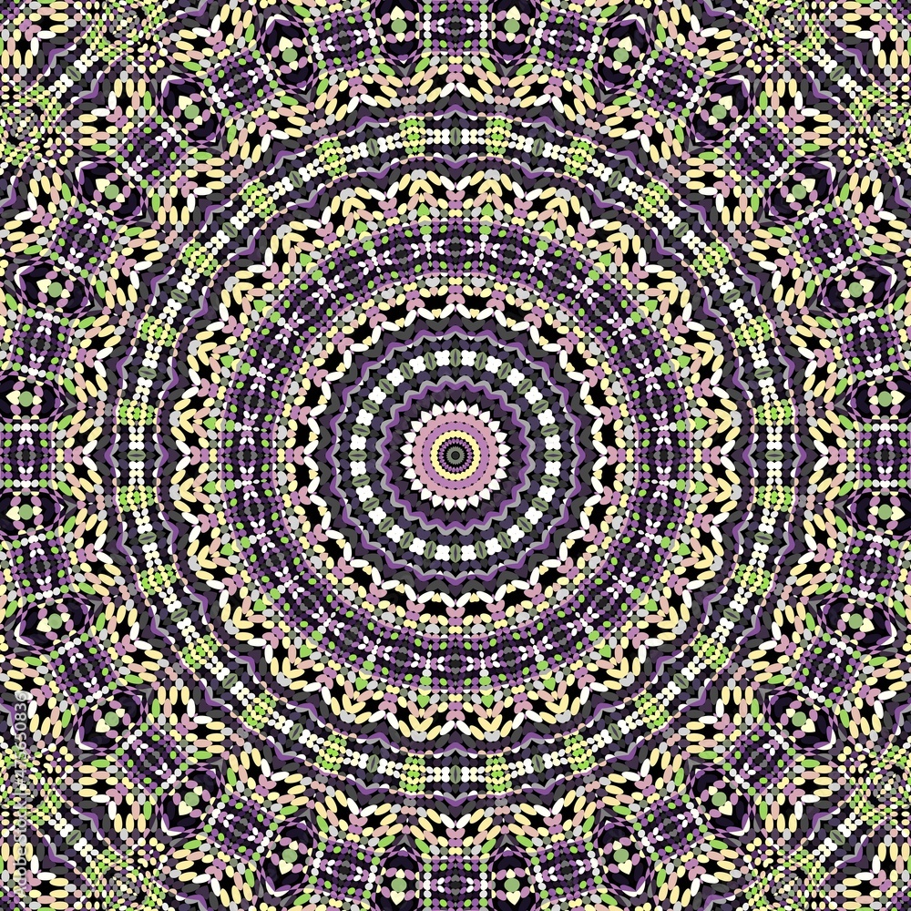 Obraz premium Abstract round ornamental mandala
