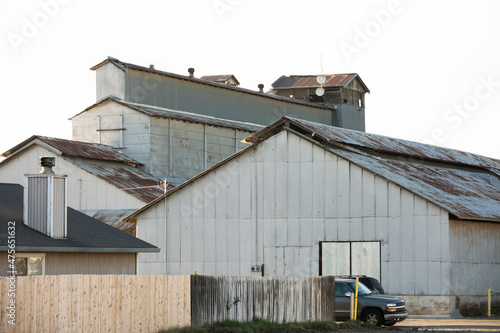 Wallpaper Mural Late afternoon view of industrial buildings in Wheatland, California, USA. Torontodigital.ca