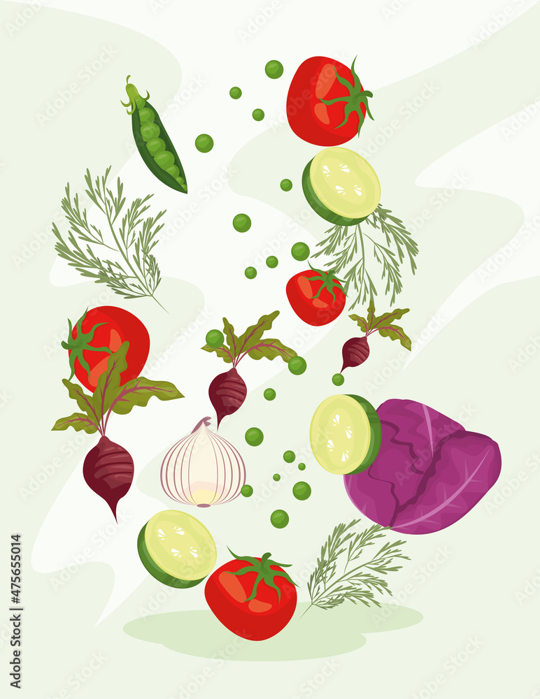 fresh vegetables postcard fresh vegetables postcard