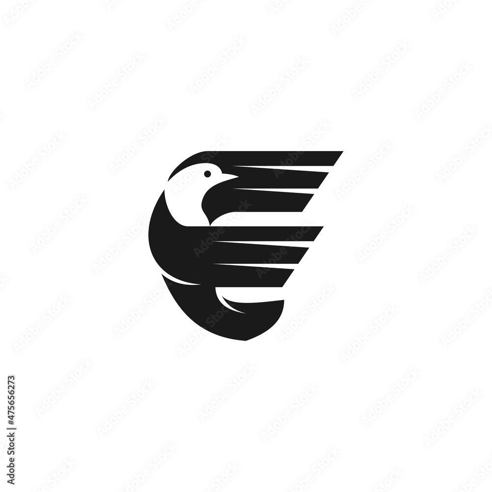 Dove Pigeon flaying Icon Template Isolated Dove Pigeon flaying Icon Template Isolated