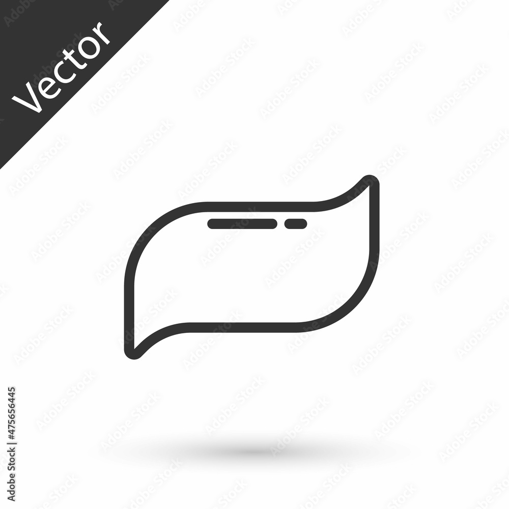 Grey line Toothpaste icon isolated on white background. Vector Grey line Toothpaste icon isolated on white background. Vector