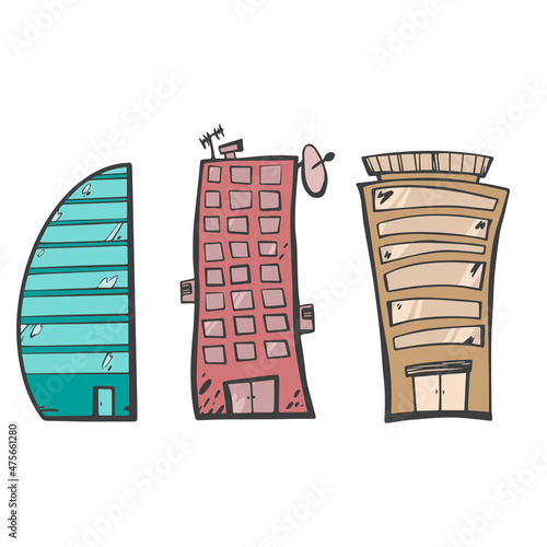 modern buildings and skyscrapers. Modern town. Urban city complex. Business center. urban infrastructure. modern megapolis with skyscraper