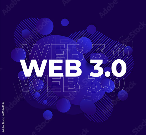 Web 3.0 or Web3 internet, vector illustration