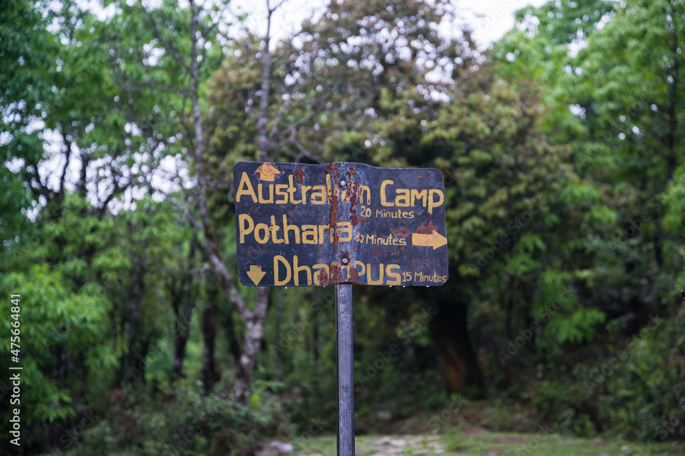 Annapurna Sanctuary trek part from Phedi to Pothana, Nepal