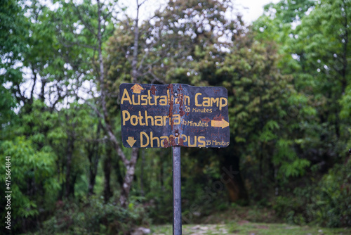 Annapurna Sanctuary trek part from Phedi to Pothana, Nepal