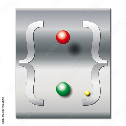 Klammerlogo Kugeln 6