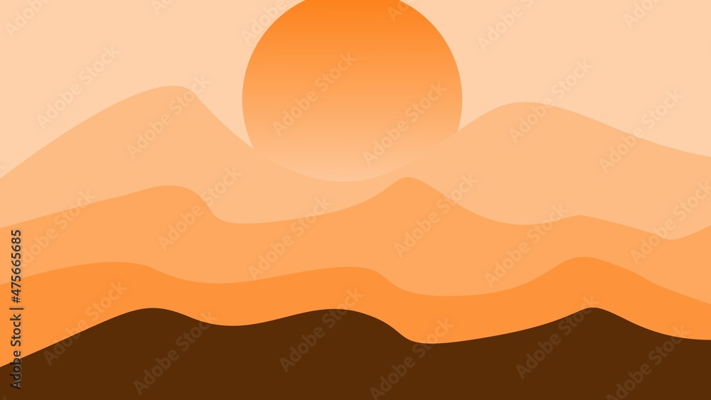 abstract mountain background with soft color for desktop wallpaper and banner