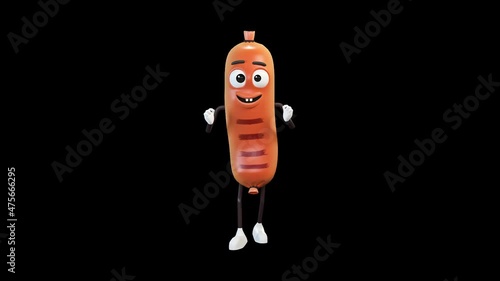 Sausage dancing an ice baby dance