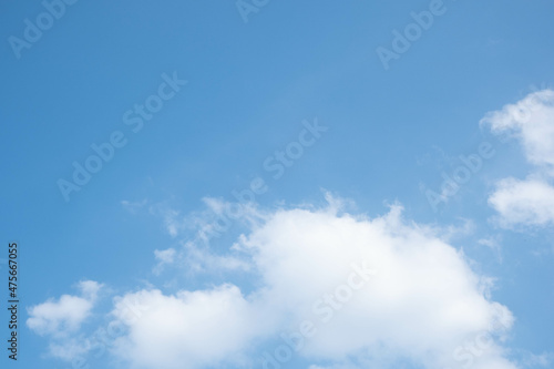 Sky. Blue sky. Cloud On a clear day.. Background. Daytime.