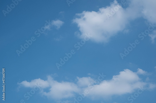 Sky. Blue sky. Cloud On a clear day.. Background. Daytime.