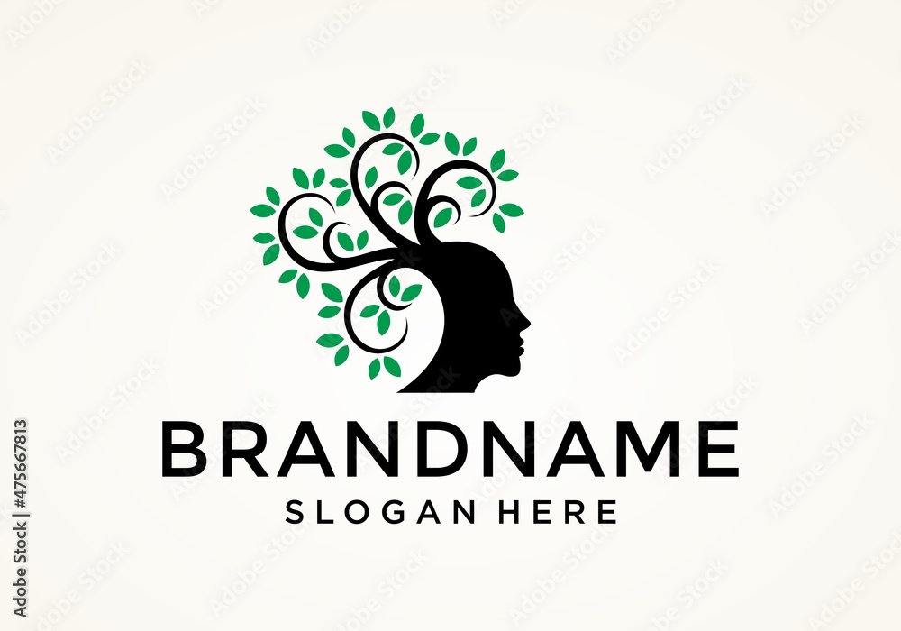 Obraz premium People Tree Logo Vector