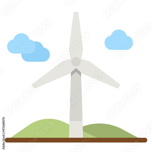 windmill flat icon