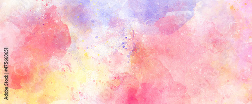 Abstract colorful painting for texture background. Splash acrylic colorful background. banner for wallpaper, Painted Illustration. Fantasy smooth light pink abstract watercolor painted background, © Grave passenger
