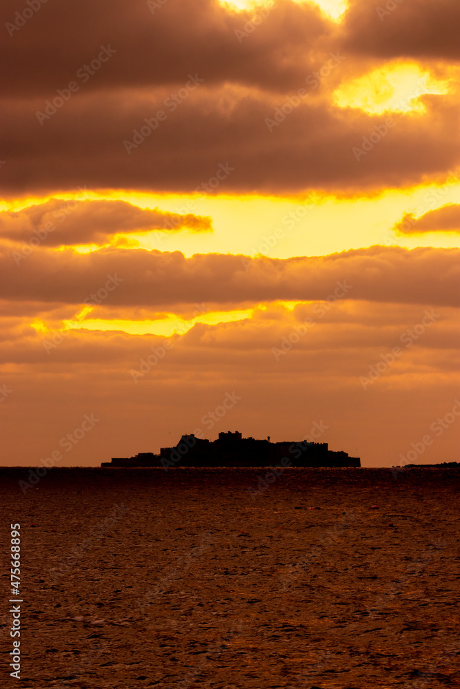 Fototapeta premium 長崎の世界遺産 軍艦島